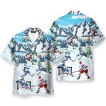 Ice Hockey Men'S Button'S Up Shirts Hawaiian Shirt