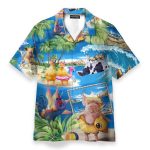 Stay Cool Duck Rooster Pig And Cow Animals Hawaiian Shirt
