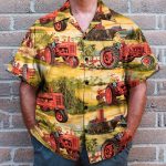 Childhood Red Tractor Farmer Hawaiian Shirt