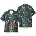 Cow Floral Tropical Funny Button'S Up Shirts Hawaiian Shirt