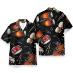 Drum For Summer Men'S Button'S Up Shirts Hawaiian Shirt