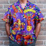 Happy Mardi Gras Shrimps Hawaiian Shirt