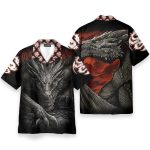 Dragon Men'S Button'S Up Shirts Hawaiian Shirt