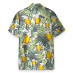 Hops And Craft Beer In Tropical Green Leaves Hawaiian Shirt & Beach Shorts