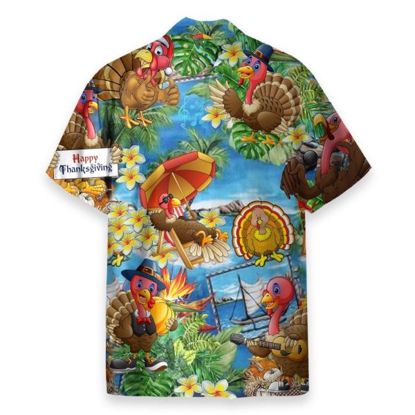 Turkey Happy Thanksgiving Hawaiian Shirt