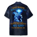 Way Maker Blue Lion Hawaiian Shirt