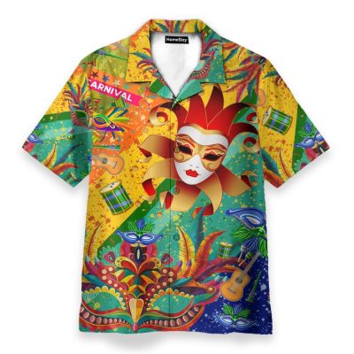 Carnival Mardi Gras Funny Button'S Up Shirts Hawaiian Shirt