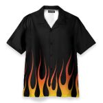 Hot Rod Flame Stencils Cosplay Costume Hawaiian Shirt & Beach Shorts