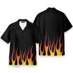 Hot Rod Flame Stencils Cosplay Costume Hawaiian Shirt & Beach Shorts