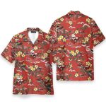 Christmas Santa Men'S Button'S Up Shirts Hawaiian Shirt & Beach Shorts