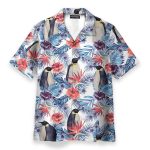 Penguin Tropical Leaves Pattern Hawaiian Shirt Atz106200