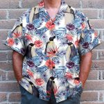 Penguin Tropical Leaves Pattern Hawaiian Shirt Atz106200