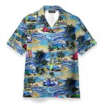 Campervan On The Beach Hawaiian Shirt & Beach Shorts