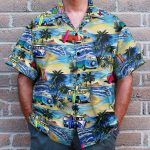 Campervan On The Beach Hawaiian Shirt & Beach Shorts