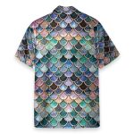 The Most Blue Sparkle Mermaid Tail Ocean Cosplay Costume Hawaiian Shirt & Beach Shorts