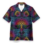 Hippie Mandala Dragonfly Hawaiian Shirt