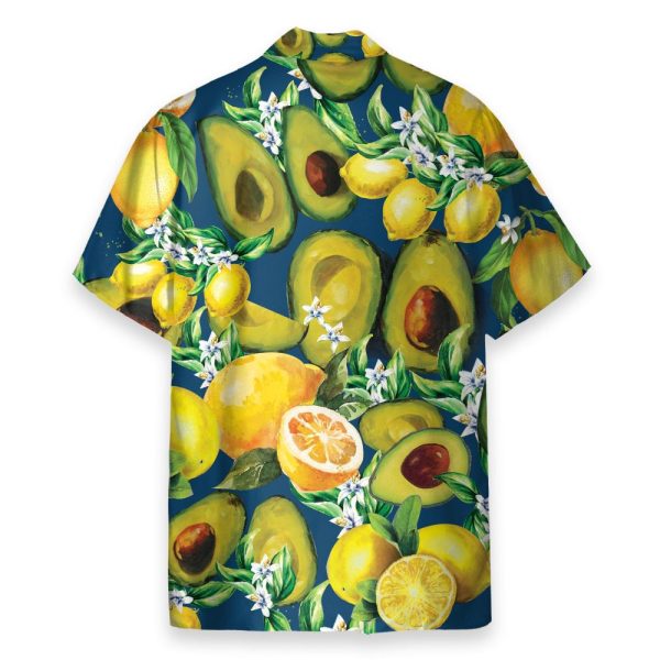 Hello Summer, Avocado And Lemon Fruits Hawaiian Shirt & Beach Shorts