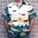Summer Beach Flamingo And Planes Hawaiian Shirt