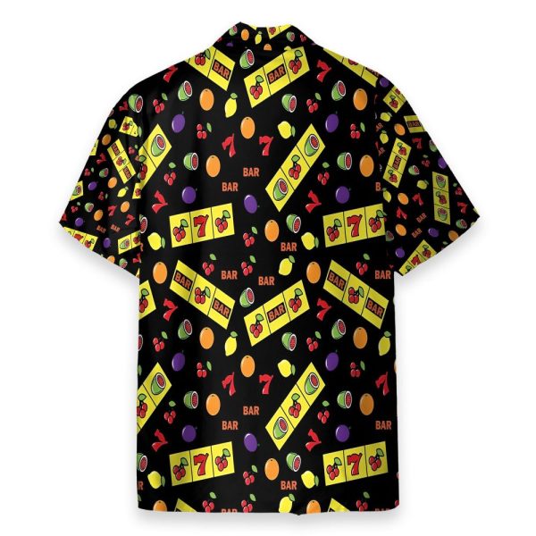 Casino Lucky Slots Men'S Button'S Up Shirts Hawaiian Shirt & Beach Shorts