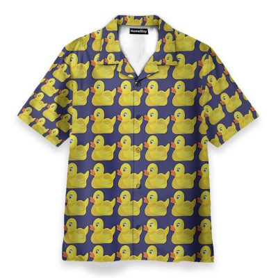 How I Met Your Mother Ducky Tie Pattern Cosplay Costume Hawaiian Shirt & Beach Shorts