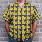 How I Met Your Mother Ducky Tie Pattern Cosplay Costume Hawaiian Shirt & Beach Shorts