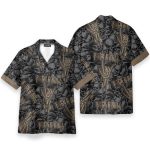 Vintage Rock & Roll Skull Hawaiian Shirt