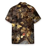 Steampunk Bee Men'S Button'S Up Shirts Hawaiian Shirt