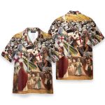 Templar Knight Men'S Button'S Up Shirts Hawaiian Shirt