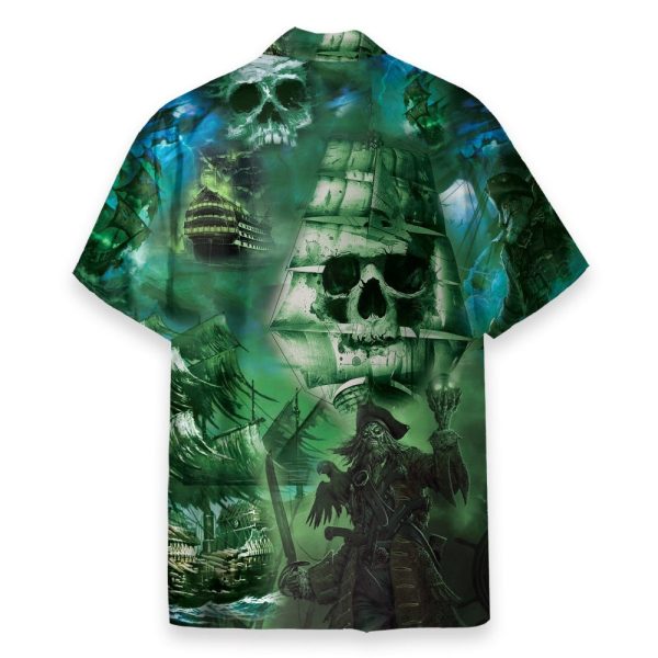 Mystery Of Ghost Ship Men'S Button'S Up Shirts Hawaiian Shirt