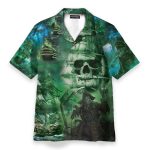 Mystery Of Ghost Ship Men'S Button'S Up Shirts Hawaiian Shirt