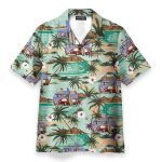 Hippie Campervans Caravan Beach Hawaiian Shirt & Beach Shorts
