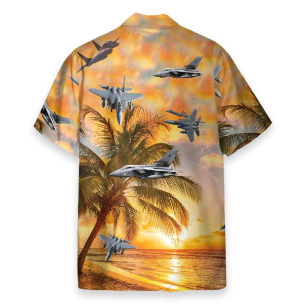 Air Force Mcdonnell Douglas F-15 Eagle Hawaiian Shirt