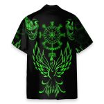 Viking Phoenix Vegvisir Men'S Button'S Up Shirts Hawaiian Shirt