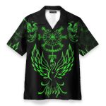 Viking Phoenix Vegvisir Men'S Button'S Up Shirts Hawaiian Shirt