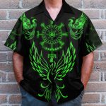 Viking Phoenix Vegvisir Men'S Button'S Up Shirts Hawaiian Shirt