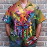 Watercolor Dragonfly And Dreamcatcher Hawaiian Shirt