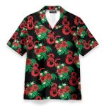 Dungeons And Dragons Game Men'S Button'S Up Shirts Hawaiian Shirt & Beach Shorts