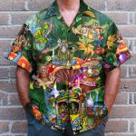Life Of Hippie Guys Men'S Button'S Up Shirts Hawaiian Shirt