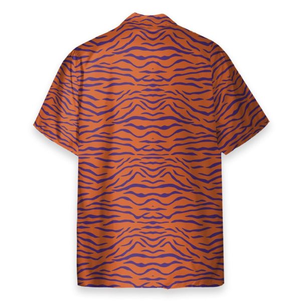 Clemson Tiger Stripe Cosplay Costume Hawaiian Shirt & Beach Shorts