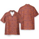 Clemson Tiger Stripe Cosplay Costume Hawaiian Shirt & Beach Shorts