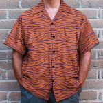 Clemson Tiger Stripe Cosplay Costume Hawaiian Shirt & Beach Shorts