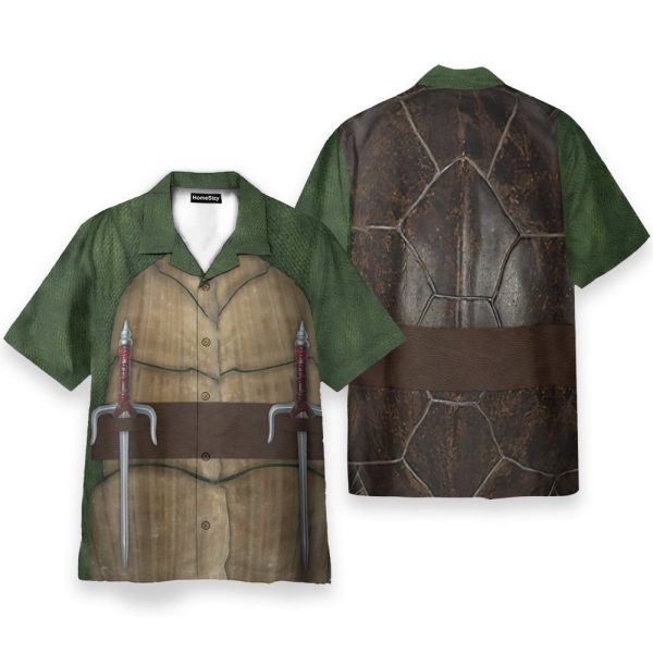 Raphael Raph Tmnt Cosplay Costume Hawaiian Shirt
