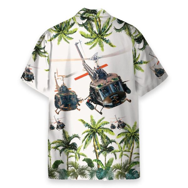 United States Army Huey Helicopter Hawaiian Shirt