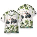 United States Army Huey Helicopter Hawaiian Shirt