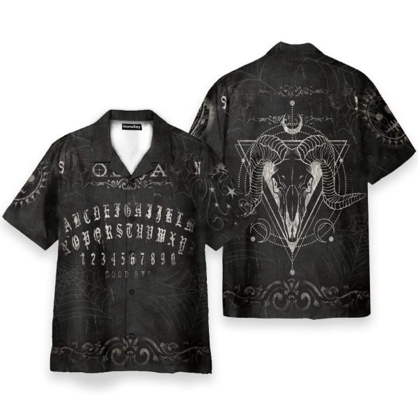 Wicca Ouija Board Men'S Button'S Up Shirts Hawaiian Shirt & Beach Shorts
