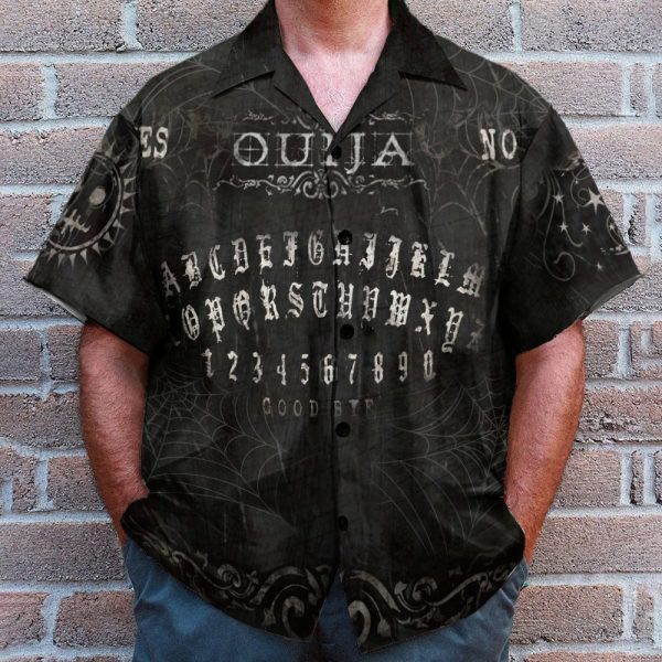 Wicca Ouija Board Men'S Button'S Up Shirts Hawaiian Shirt & Beach Shorts