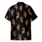 Three Tigers Partern Chinese Style Hawaiian Shirt & Beach Shorts