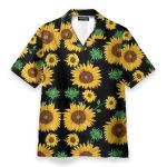 Sunflowers Men'S Button Up Shirts Hawaiian Shirt & Beach Shorts