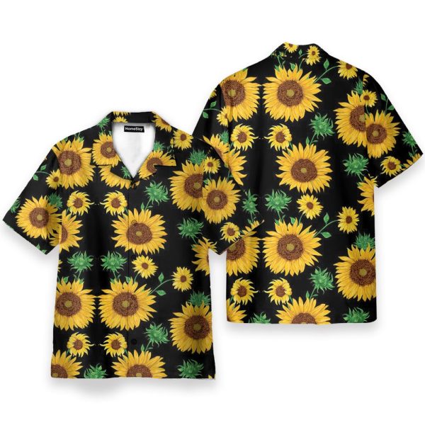 Sunflowers Men'S Button Up Shirts Hawaiian Shirt & Beach Shorts