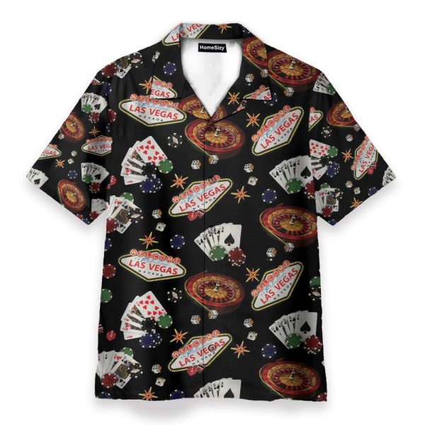 Las Vegas Gambling Men'S Button'S Up Shirts Hawaiian Shirt